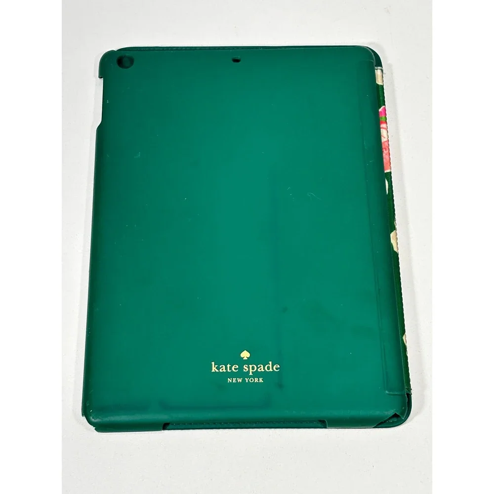 Kate Spade New York iPad Folio Case Green Floral Print with Stand
